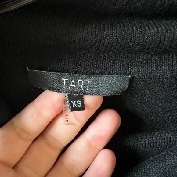 Tart Turtleneck Black Sweater Dress Cashmere Blend - Picture 4 of 4